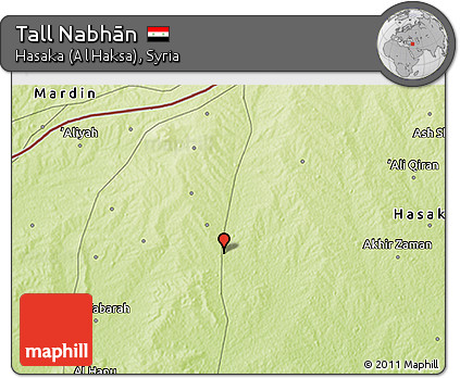 Physical 3D Map of Tall Nabhān