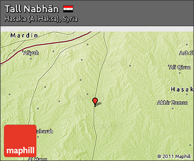Physical 3D Map of Tall Nabhān