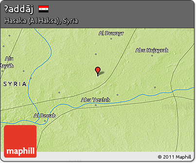 Physical 3D Map of Ḩaddāj