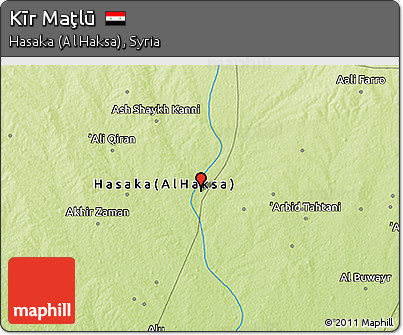 Physical 3D Map of Kīr Maţlū