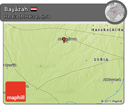 Physical 3D Map of Bayāzah