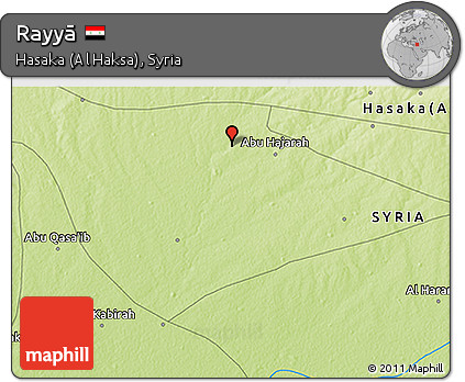 Physical 3D Map of Rayyā