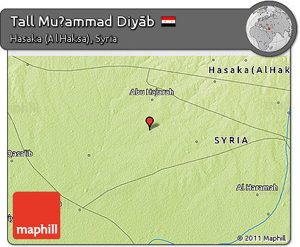Physical 3D Map of Tall Muḩammad Diyāb