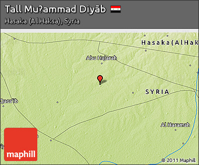 Physical 3D Map of Tall Muḩammad Diyāb