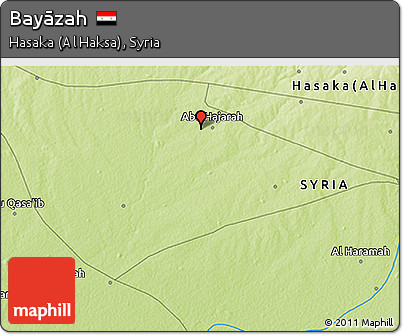 Physical 3D Map of Bayāzah