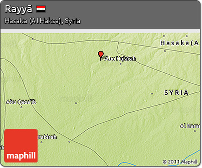 Physical 3D Map of Rayyā