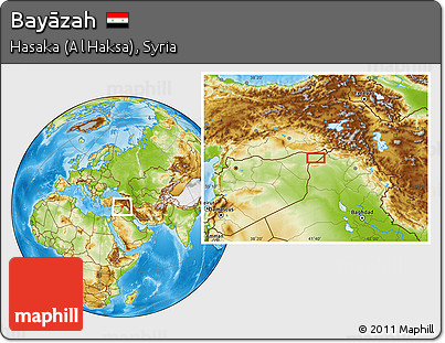 Physical Location Map of Bayāzah