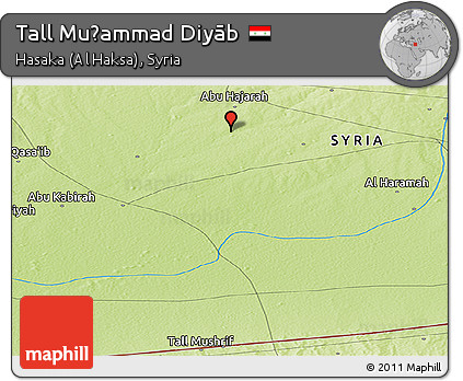 Physical Panoramic Map of Tall Muḩammad Diyāb