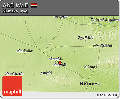 Physical 3D Map of Abū Walī