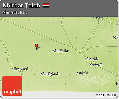 Physical 3D Map of Khirbat Ţalab