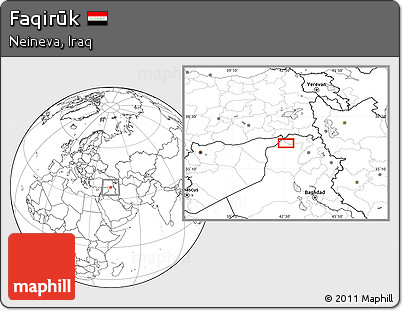 Blank Location Map of Faqirūk