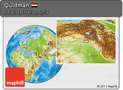 Physical Location Map of Quldmān