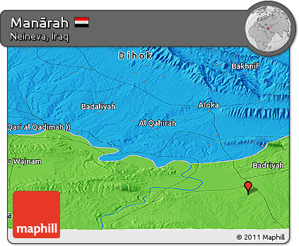 Political Panoramic Map of Manārah
