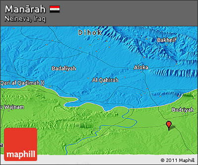 Political Panoramic Map of Manārah