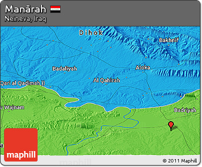 Political Panoramic Map of Manārah
