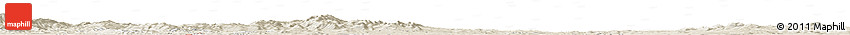 Shaded Relief Horizon Map of the Area around 36° 47' 25" N, 45° 58' 30" E