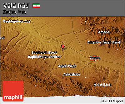 Physical 3D Map of Vālā Rūd