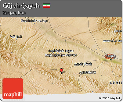 Satellite 3D Map of Gūjeh Qayeh