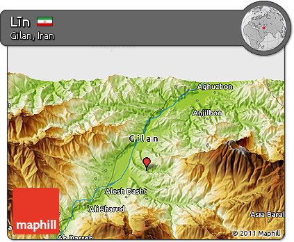 Physical 3D Map of Līn