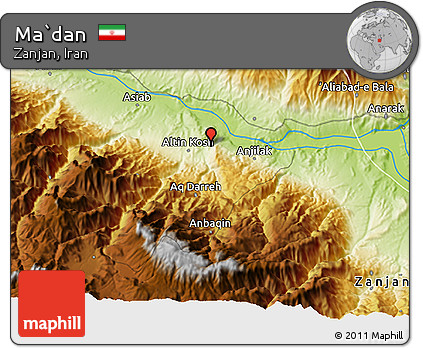 Physical 3D Map of Ma`dan