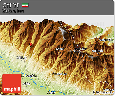 Physical 3D Map of Chī Yī