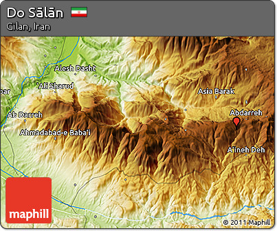 Physical 3D Map of Do Sālān