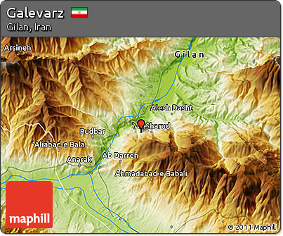 Physical 3D Map of Galevarz