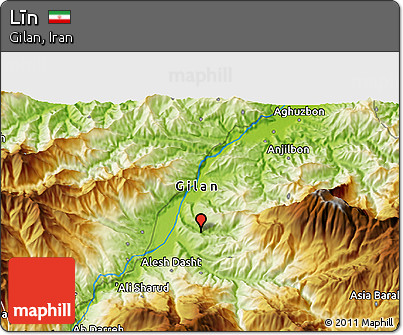 Physical 3D Map of Līn