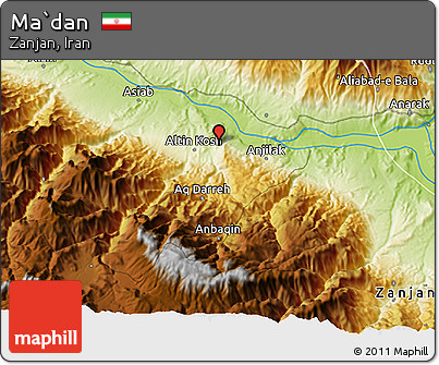 Physical 3D Map of Ma`dan