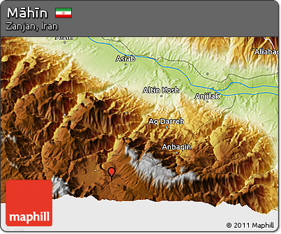 Physical 3D Map of Māhīn