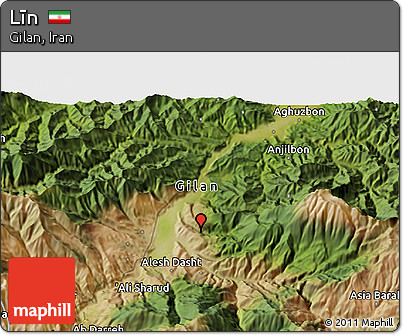 Satellite 3D Map of Līn