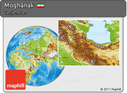 Physical Location Map of Moghānak