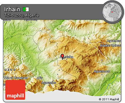 Physical 3D Map of Irhaïn