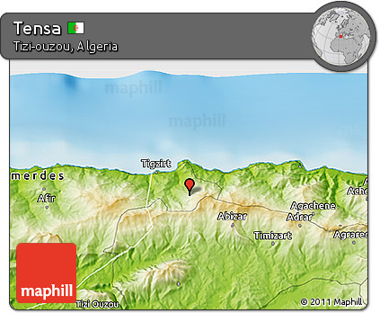 Physical 3D Map of Tensa