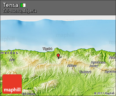 Physical 3D Map of Tensa