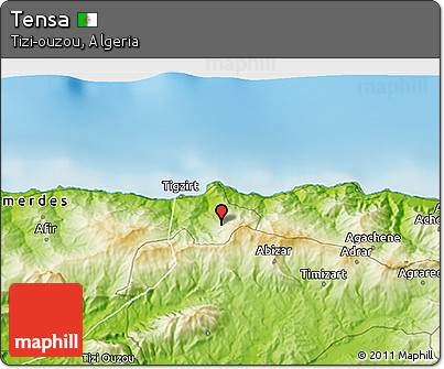 Physical 3D Map of Tensa