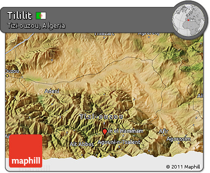 Satellite 3D Map of Tililit
