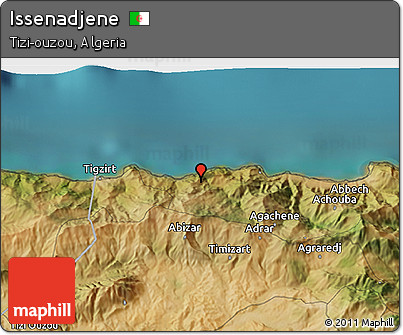 Satellite 3D Map of Issenadjene