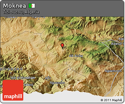 Satellite 3D Map of Moknea