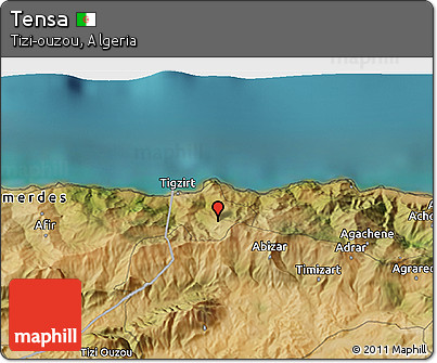 Satellite 3D Map of Tensa