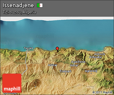 Satellite 3D Map of Issenadjene