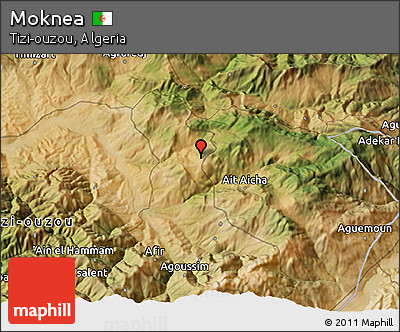 Satellite 3D Map of Moknea