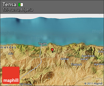 Satellite 3D Map of Tensa