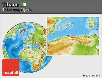 Physical Location Map of Tibane