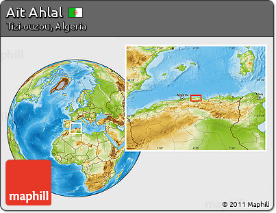 Physical Location Map of Aït Ahlal