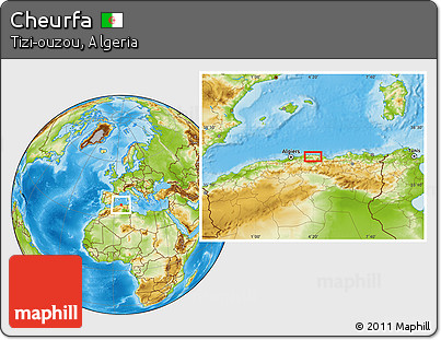 Physical Location Map of Cheurfa