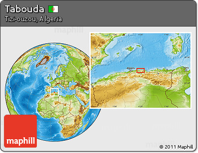 Physical Location Map of Tabouda