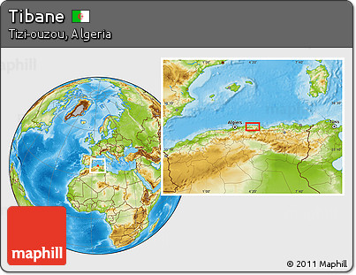 Physical Location Map of Tibane