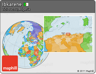 Political Location Map of Ibkarene