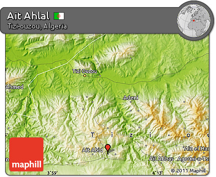 Physical Map of Aït Ahlal